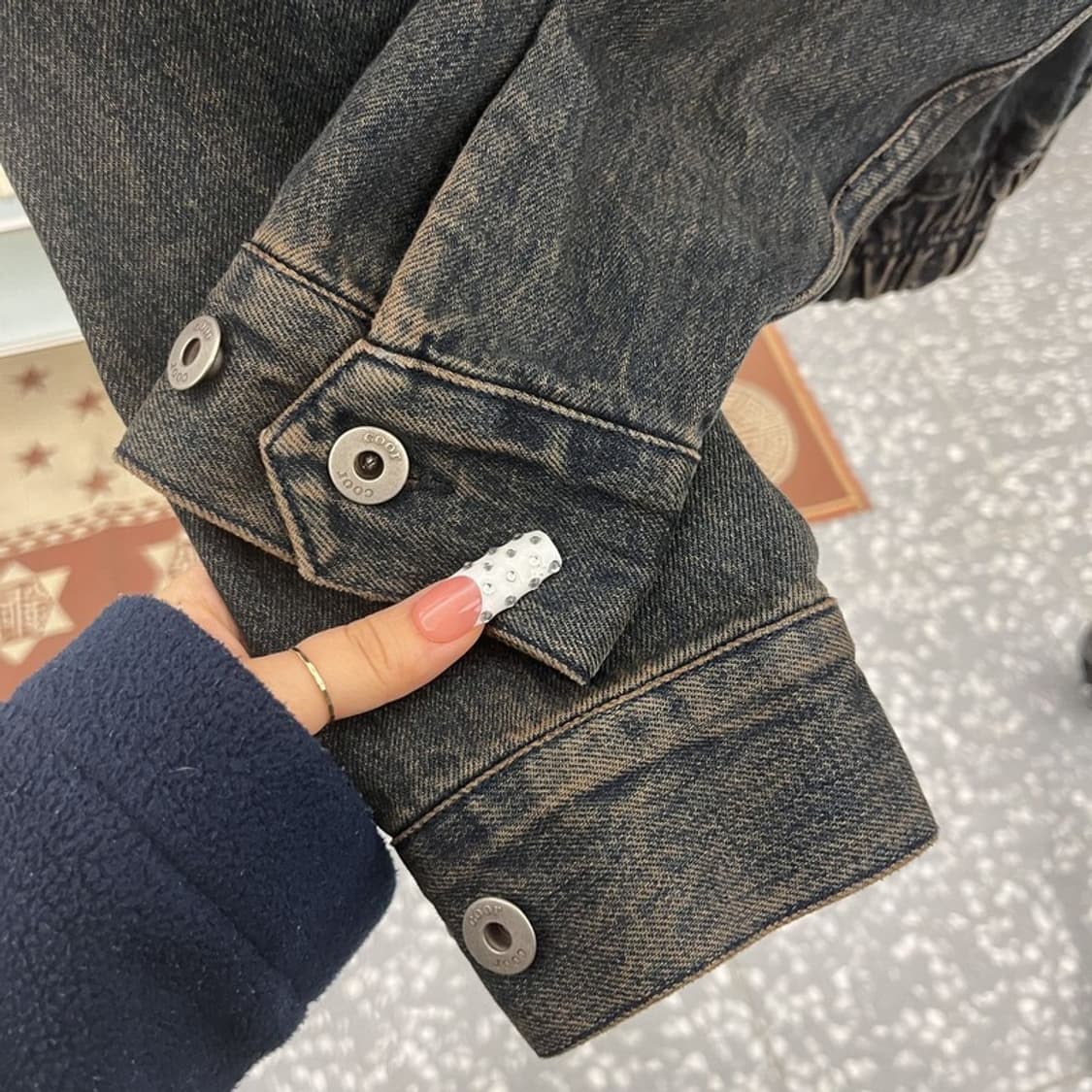 쿠어 모던 캐주얼 시크 틴트 데님 청자켓 95 C10074 상품이미지6