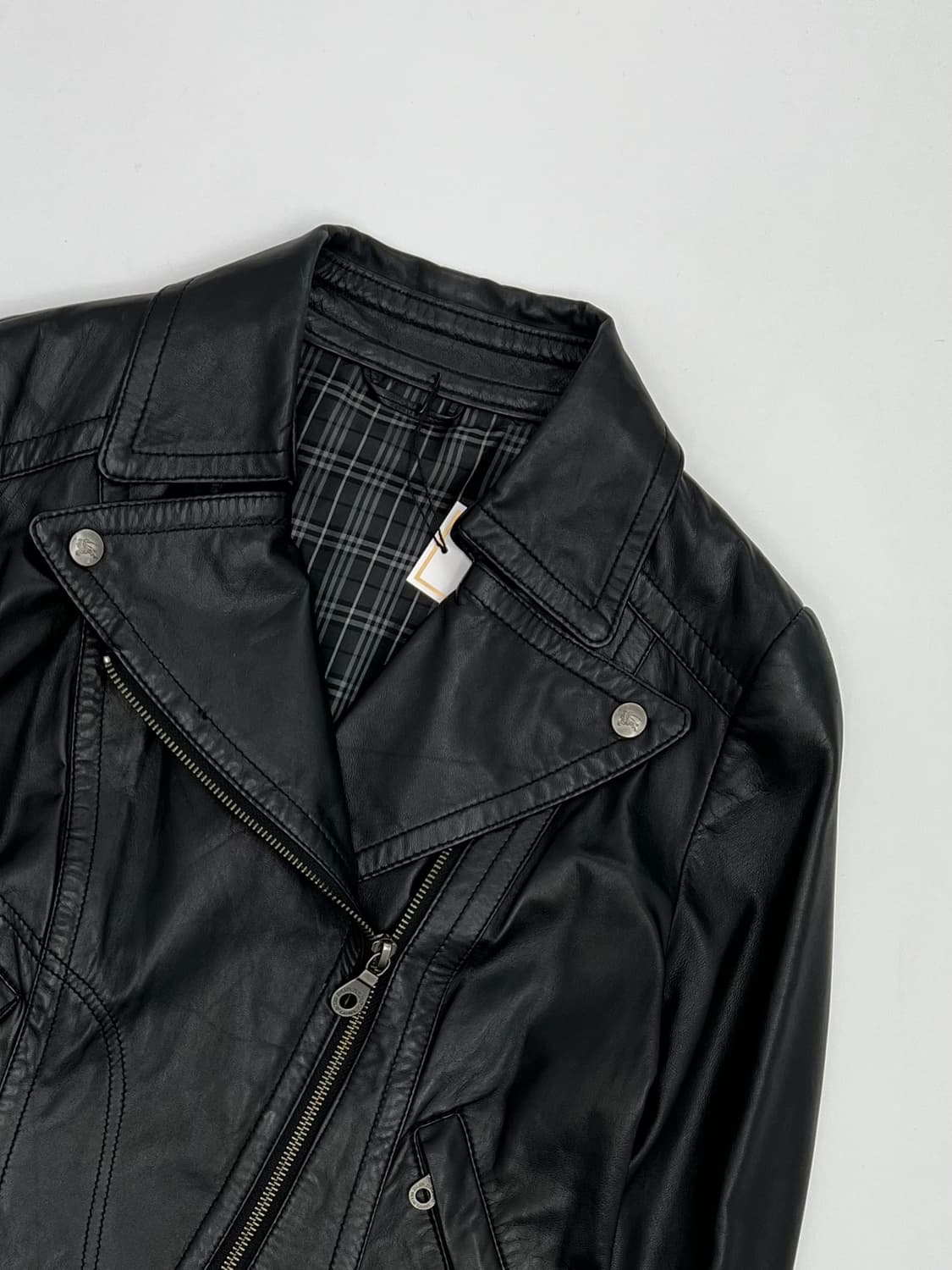 버버리 블루라벨 투웨이 레더 자켓 상품이미지2