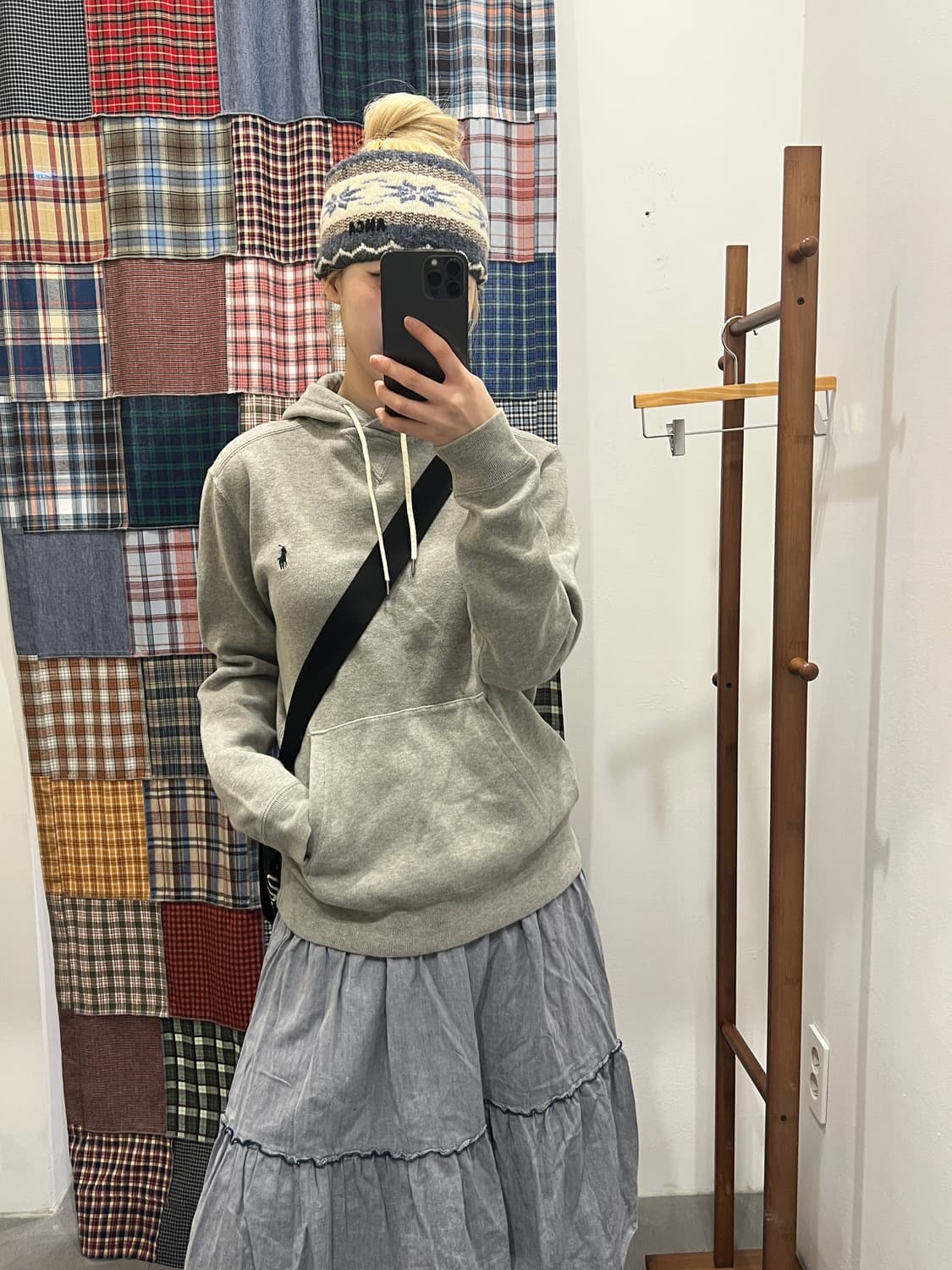 폴로 그레이 후드티 상품이미지4