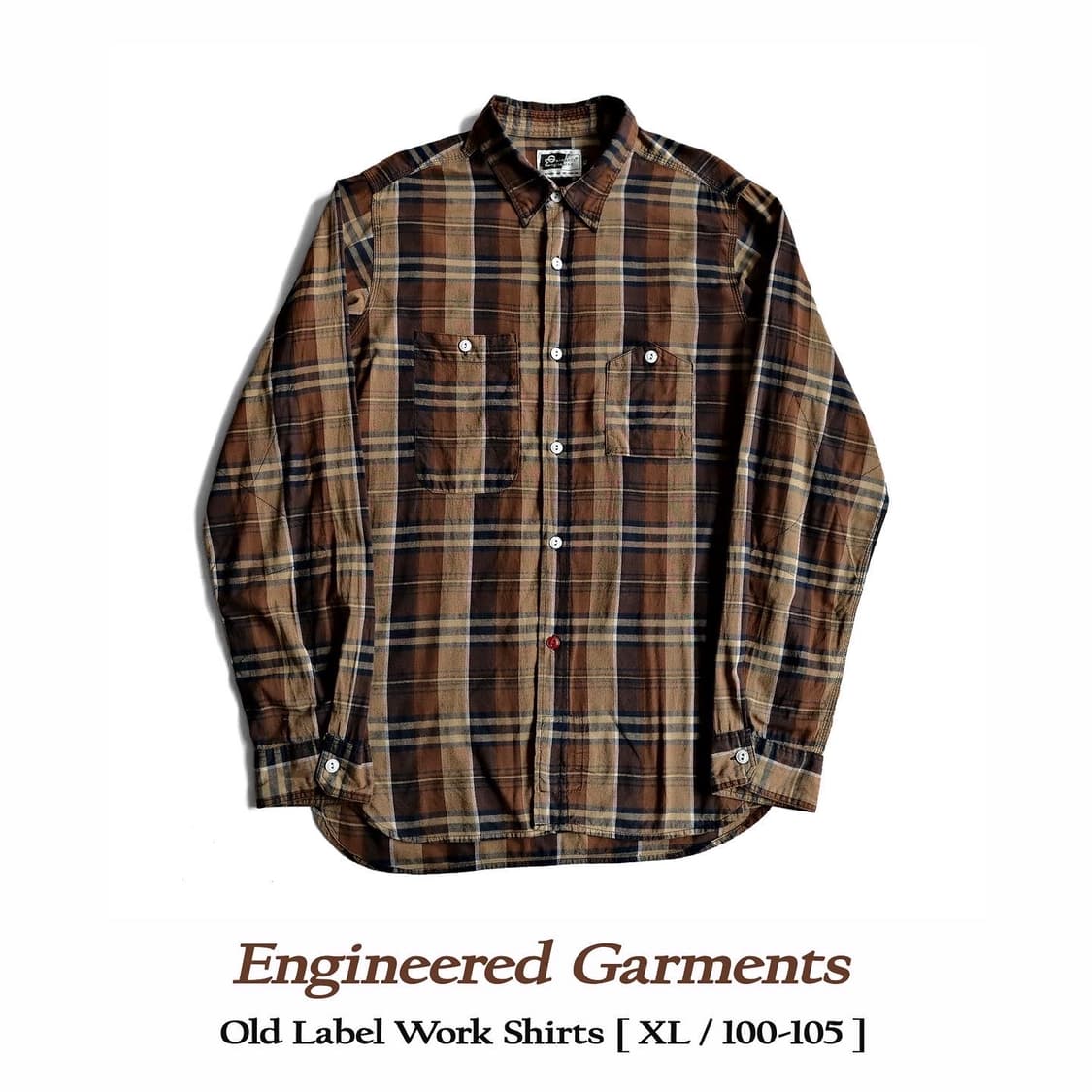 (구)엔지니어드가먼츠 올드라벨 워크셔츠 XL사이즈 상품이미지1