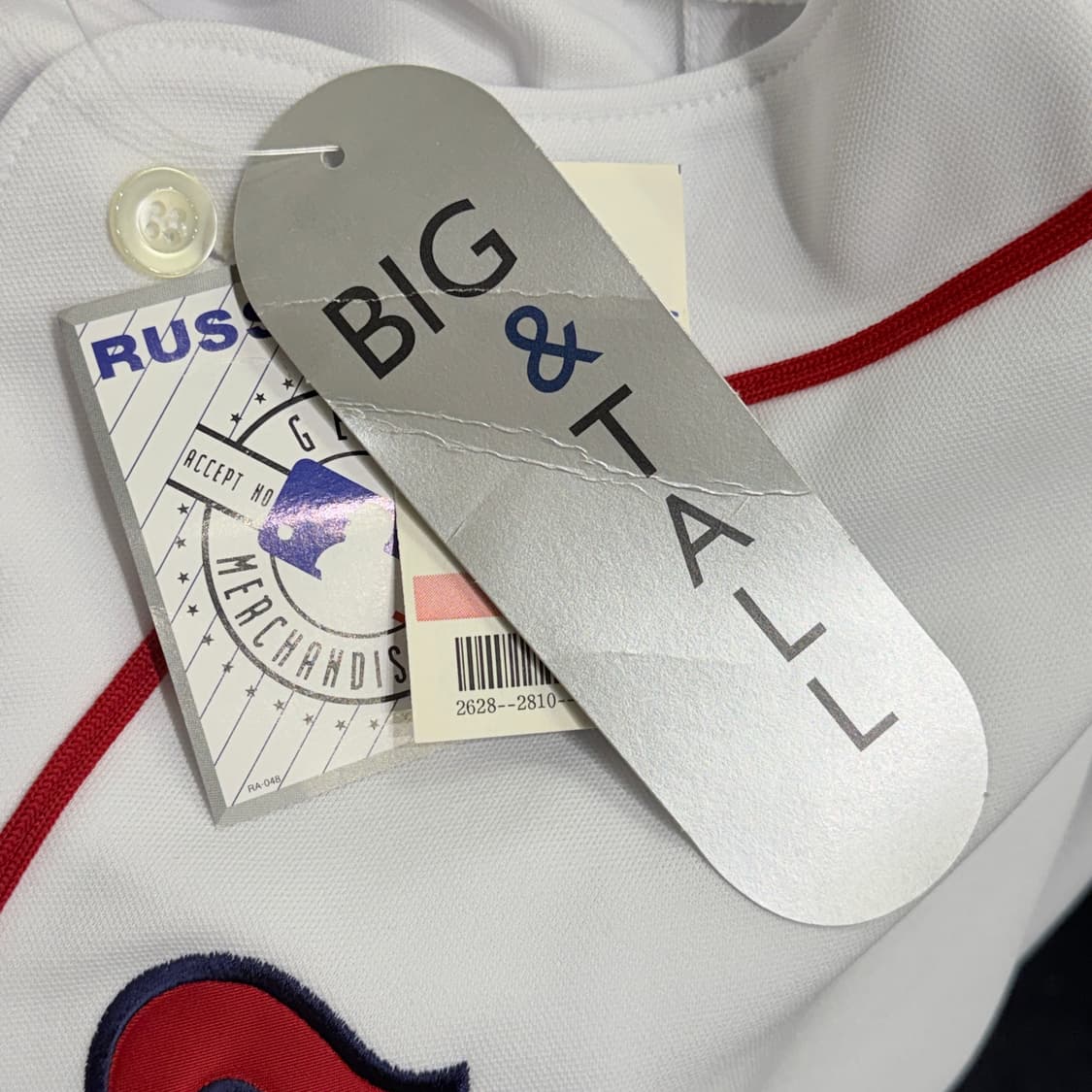 [데드스탁] [3XL] 러셀 보스턴레드삭스 유니폼 상품이미지7