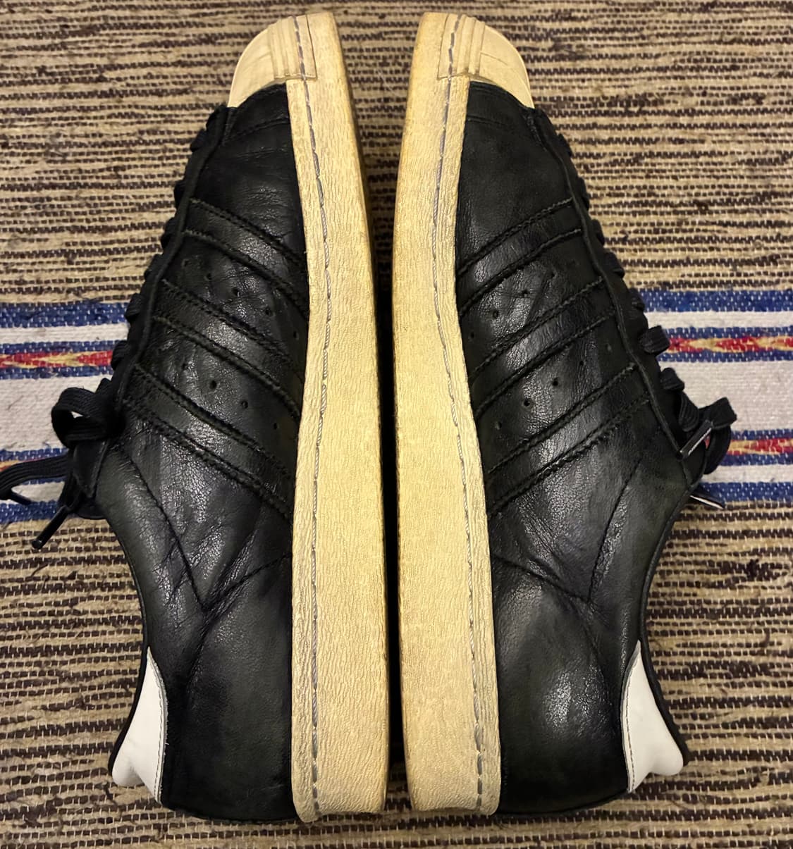 (260)아디다스 컨소시엄 10th 빈티지 슈퍼스타 스니커즈 블랙  상품이미지5