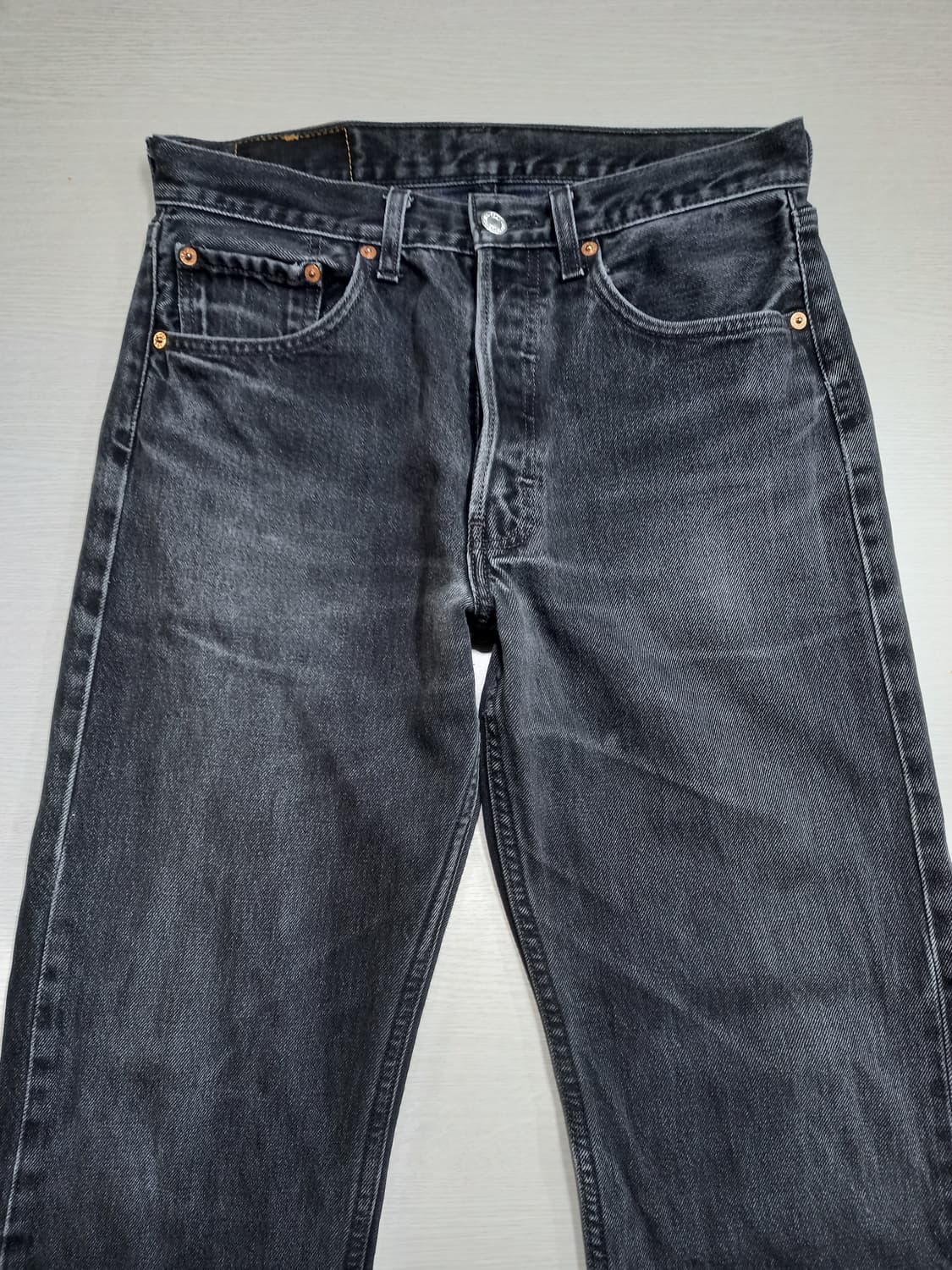 30 02's 리바이스501 일자진 블랙 30-134 상품이미지3