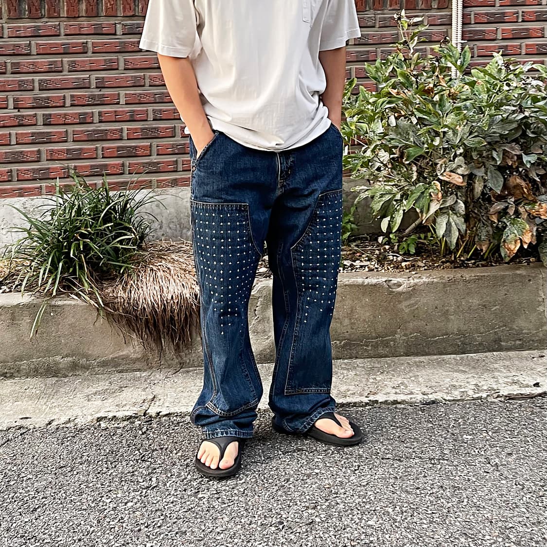 칼하트 더블니 팬츠 Carhartt Sashiko denim 상품이미지5