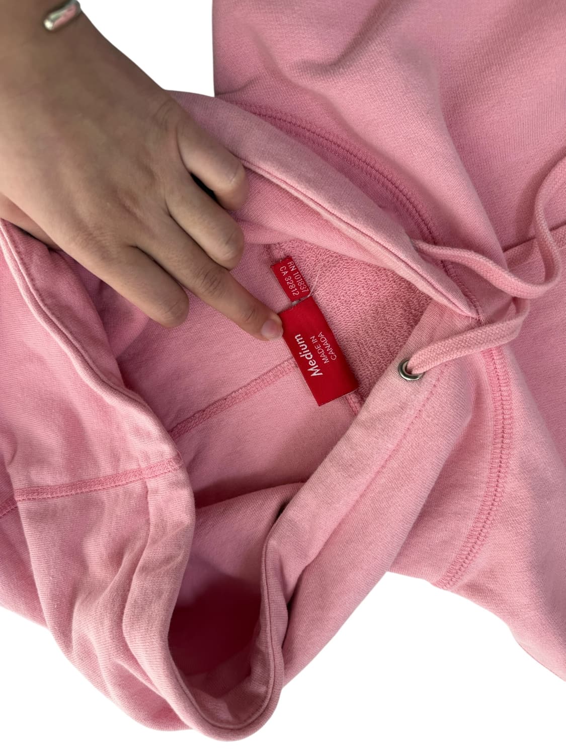 슈프림 다니엘 존스톤 핑크 후드티 상품이미지9