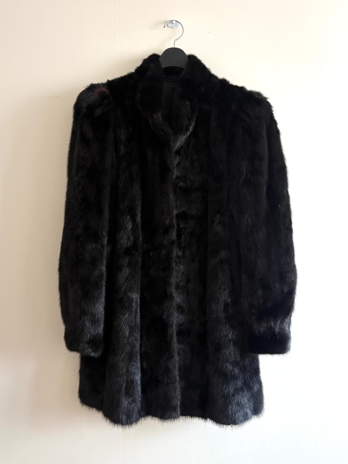 블랙 밍크 반코트 상품이미지1