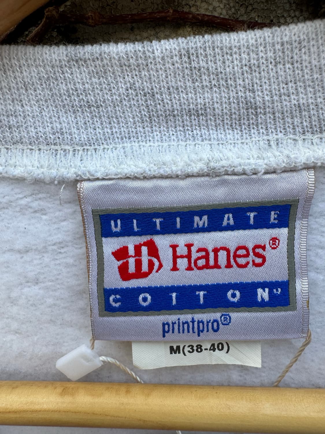 00s 헤인즈 빈티지 프린팅 스웻 셔츠 맨투맨 그레이 m 상품이미지4