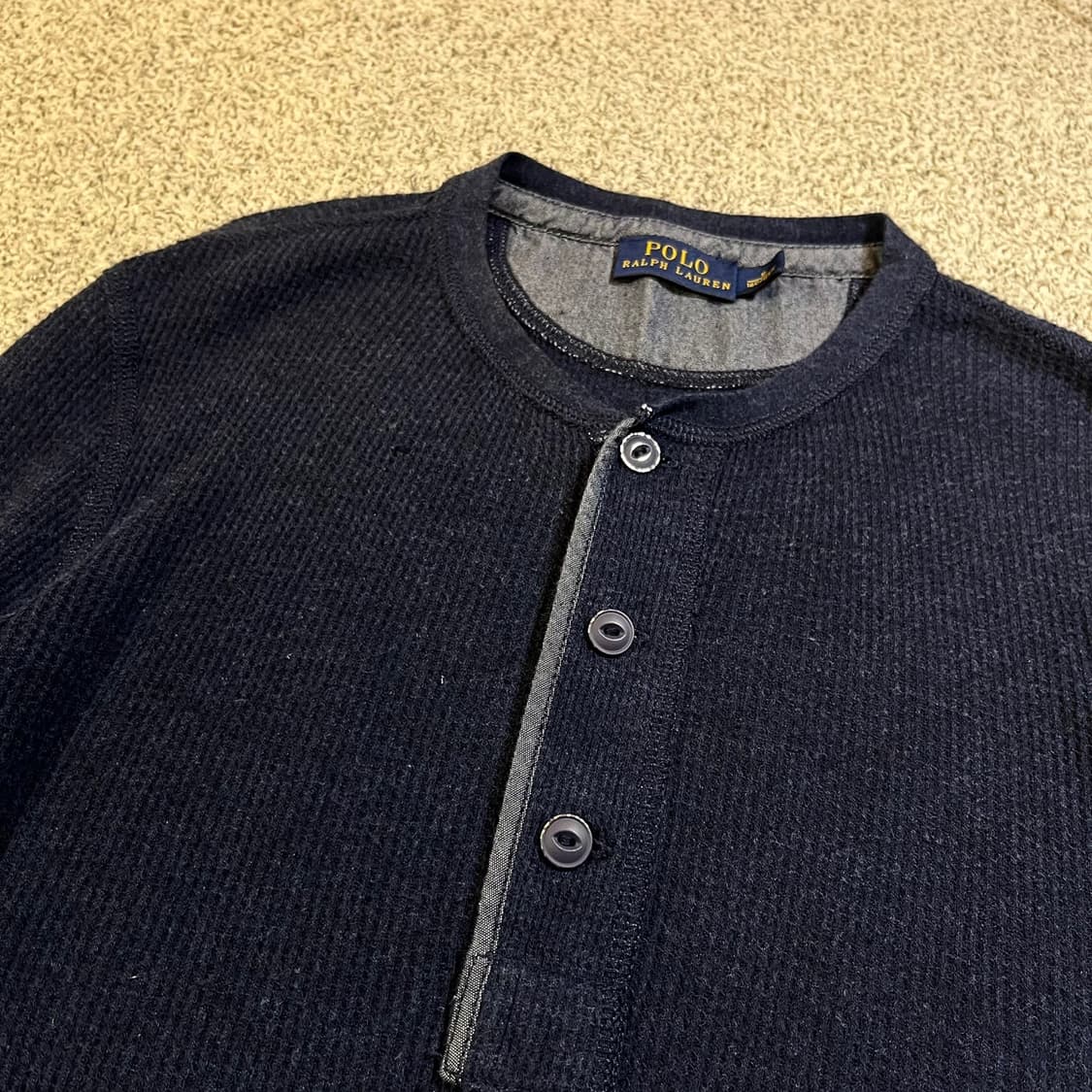 폴로 랄프로렌 헨리넥 와플 롱슬리브 상품이미지2