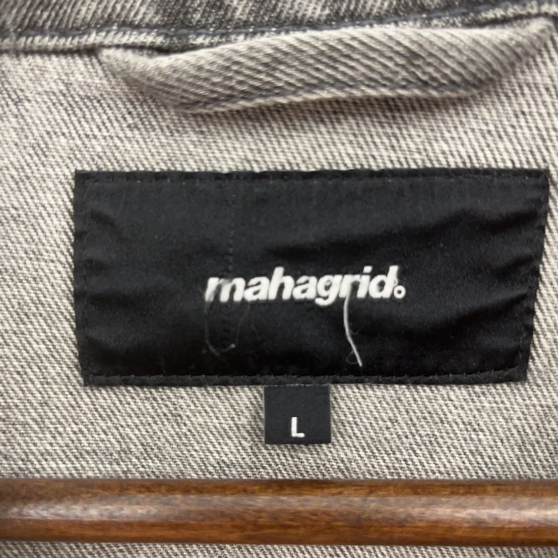 마하그리드 올드스쿨 빈티지 트러커 데님 자켓 L C07535 상품이미지5