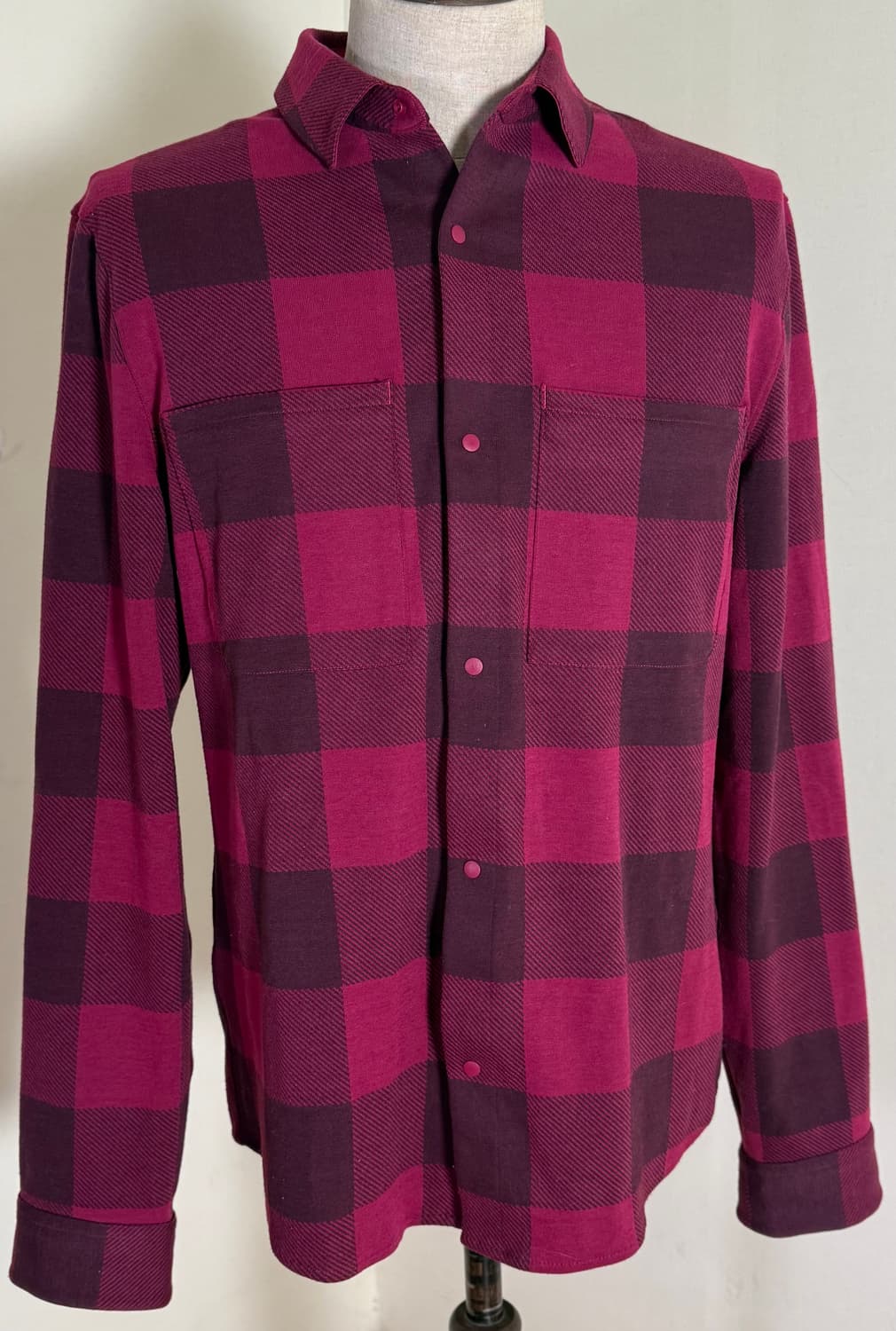 룰루레몬 체크 스냅 셔츠 M 상품이미지2