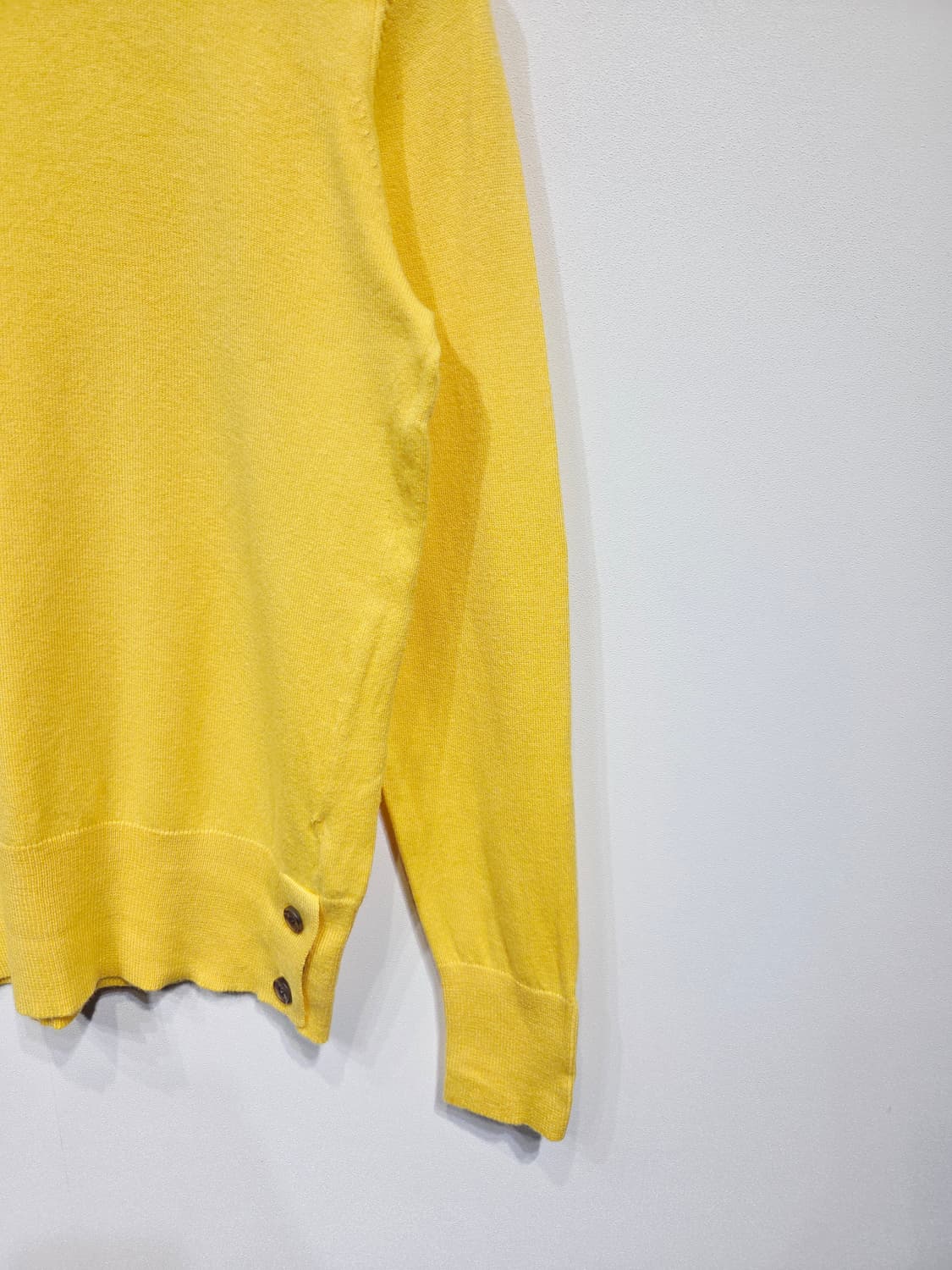 아쿠아스큐텀 런던 실크 혼방 라운드 니트 옐로우 상품이미지5