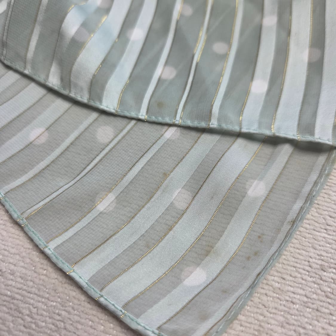 모리걸 하구미 민트 스트라이프 도트 스카프 상품이미지3