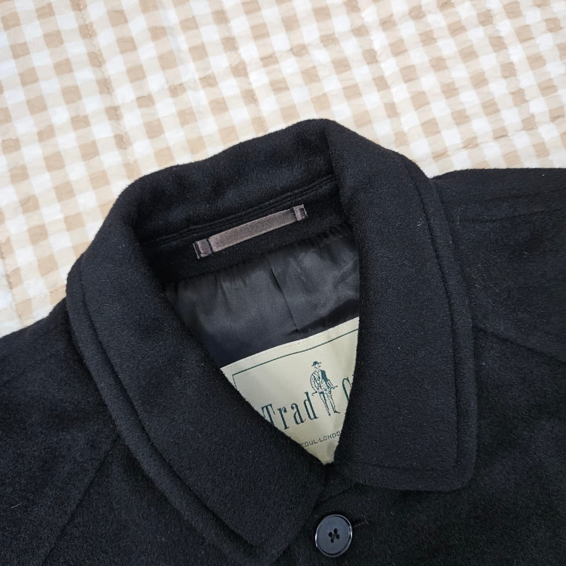 트래드클럽 울 앙고라 하프코트 남자100 상품이미지2