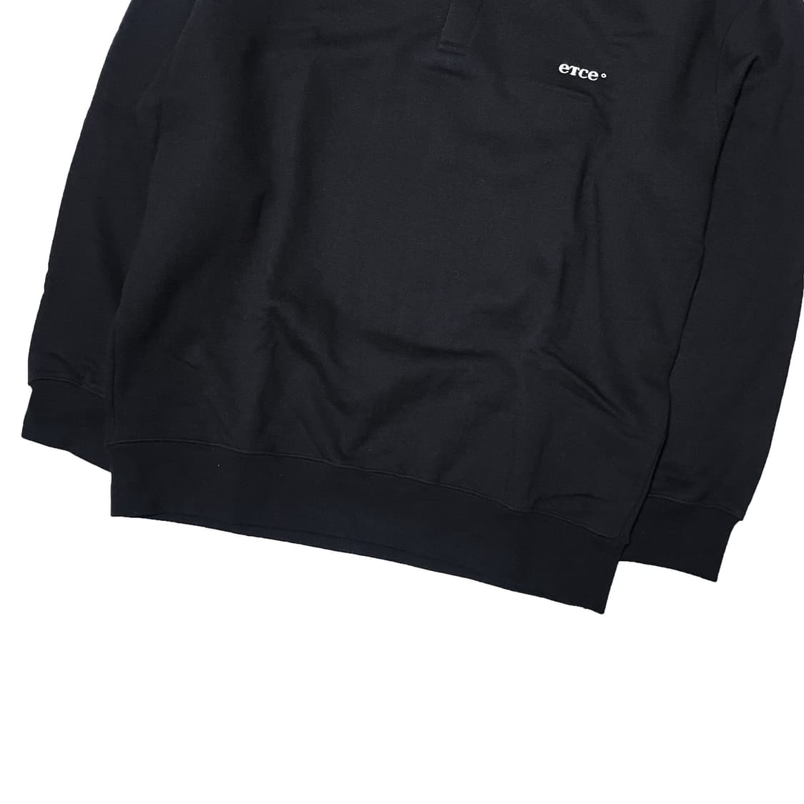 ETCE 블랙 카라넥 맨투맨 티셔츠 상품이미지4