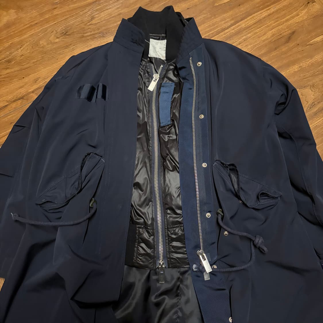 SACAI DOUBLE LAYERED FISHTAIL PARKA 상품이미지5