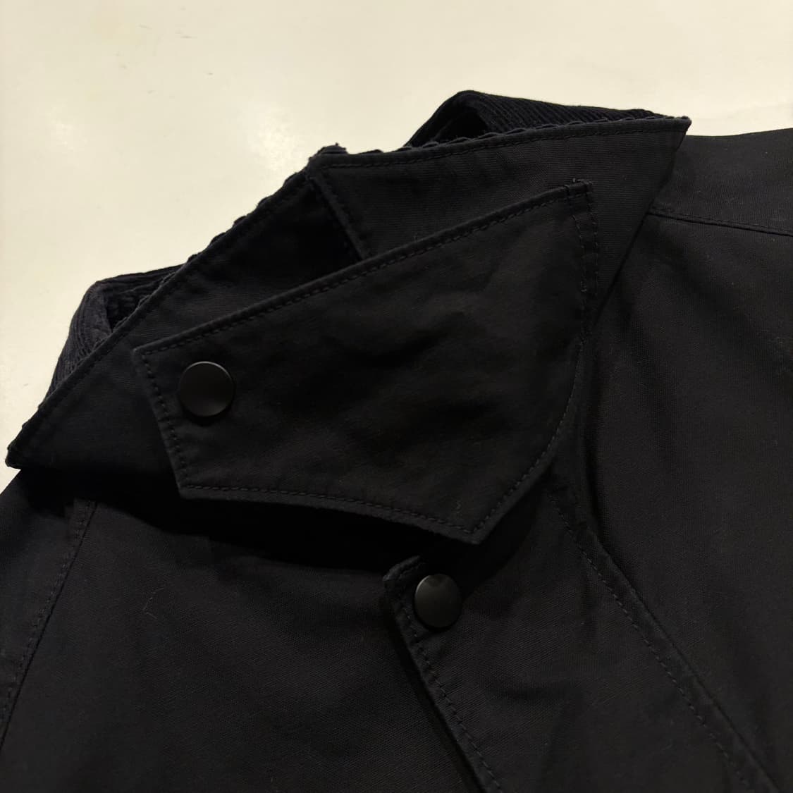 [XL] 유니클로 유틸리티 쇼트 블랙 코듀로이 카라 숏 자켓 B378 상품이미지5