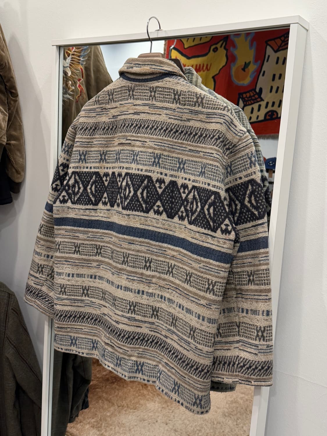 00s Vtg 빈티지 에스닉 울 자켓 상품이미지6