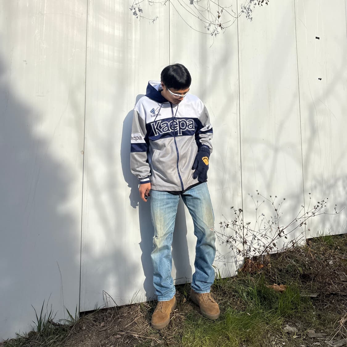 케파 빈티지 빅로고 컬러블록 후드 집업 저지 상품이미지3