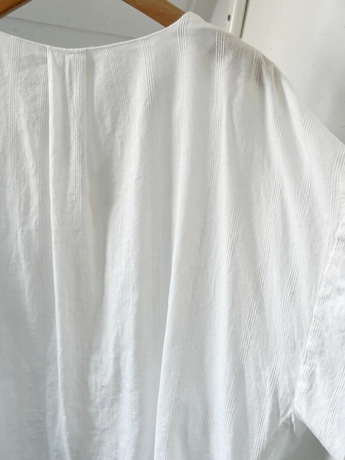 Wide design jacquard fabric shirt top 상품이미지7
