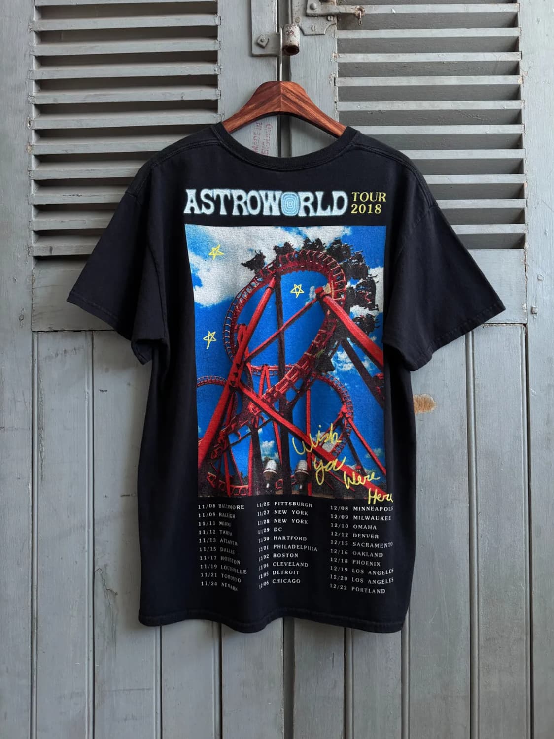 [M]트레비스 스캇 ASTROWORLD 2018 투어 티셔츠 상품이미지1