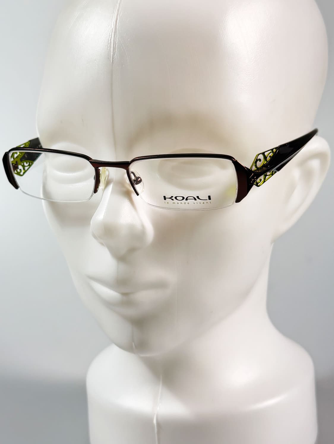 프랑스제 KOALI by MOREL 메탈 반무테 스퀘어 빈티지 안경 상품이미지8