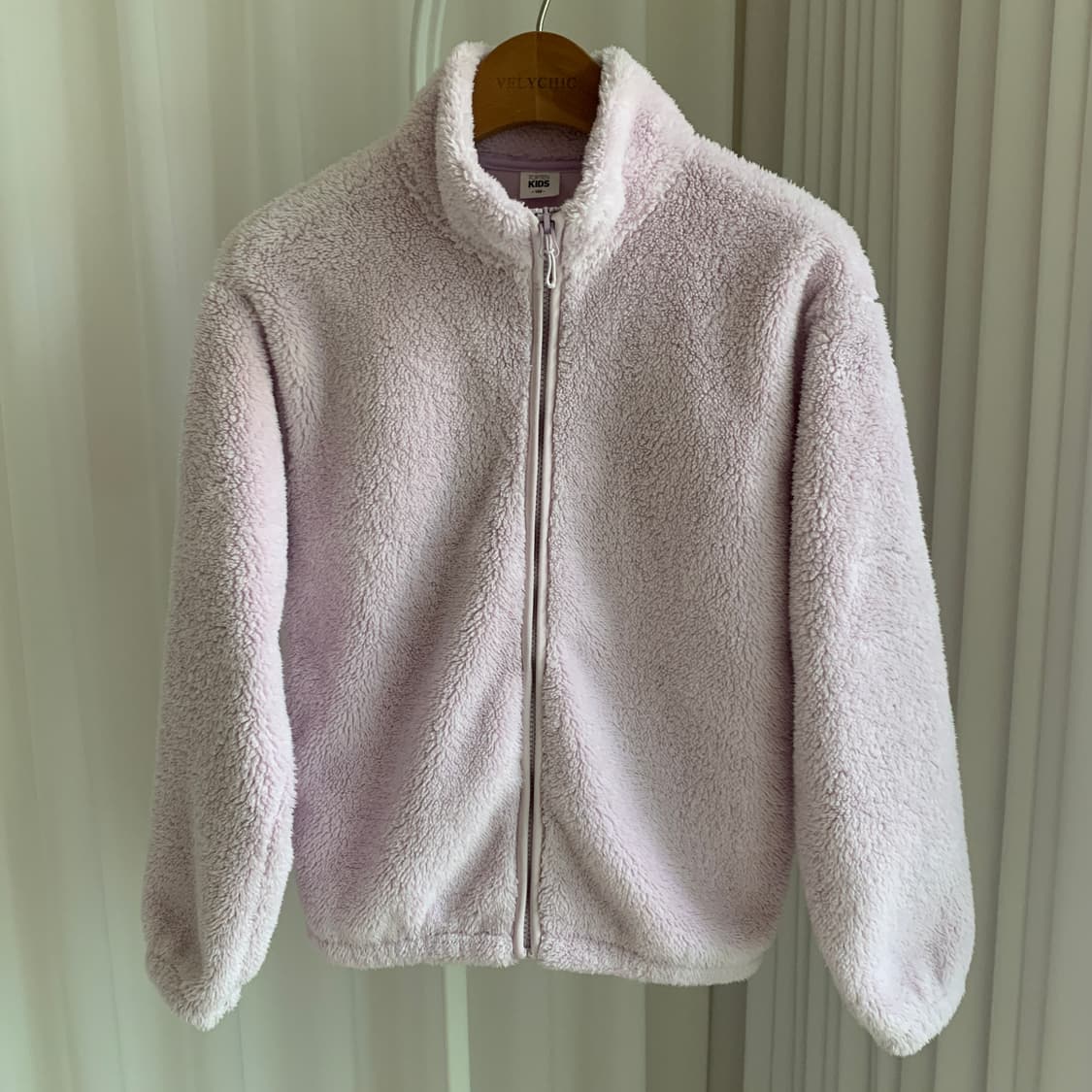 탑텐키즈 플리스 집업 후리스 점퍼 연보라 150 상품이미지2