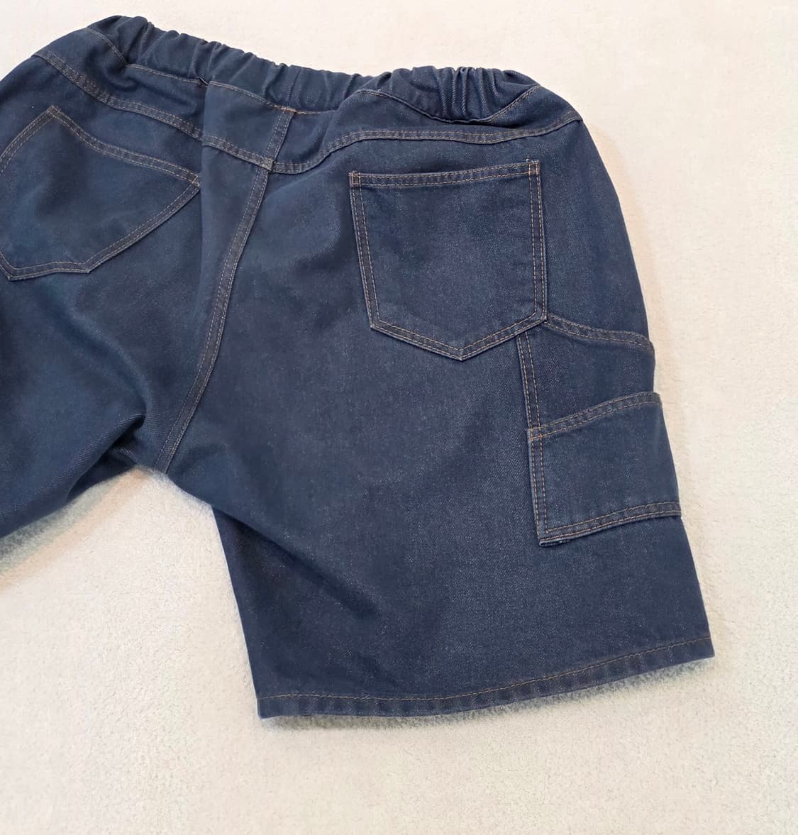 허리 밴딩 청반바지 <빅사이즈> 상품이미지4