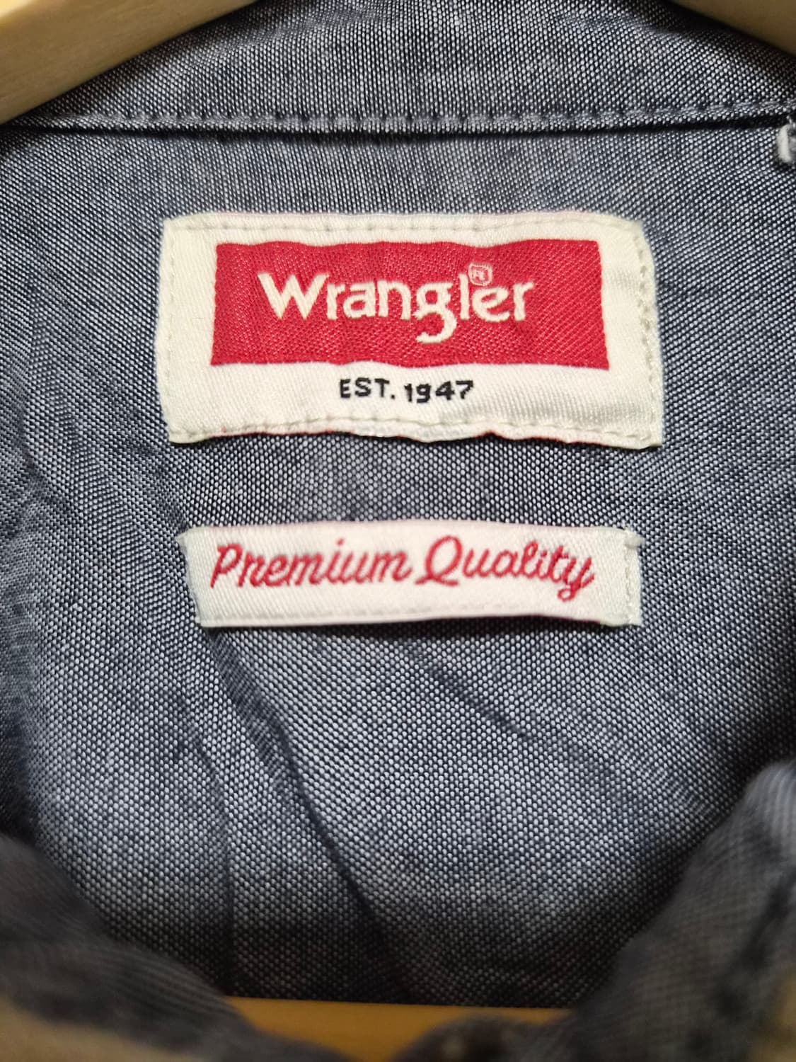 랭글러Wrangler 체크 셔츠 L사이즈 - S354 상품이미지3