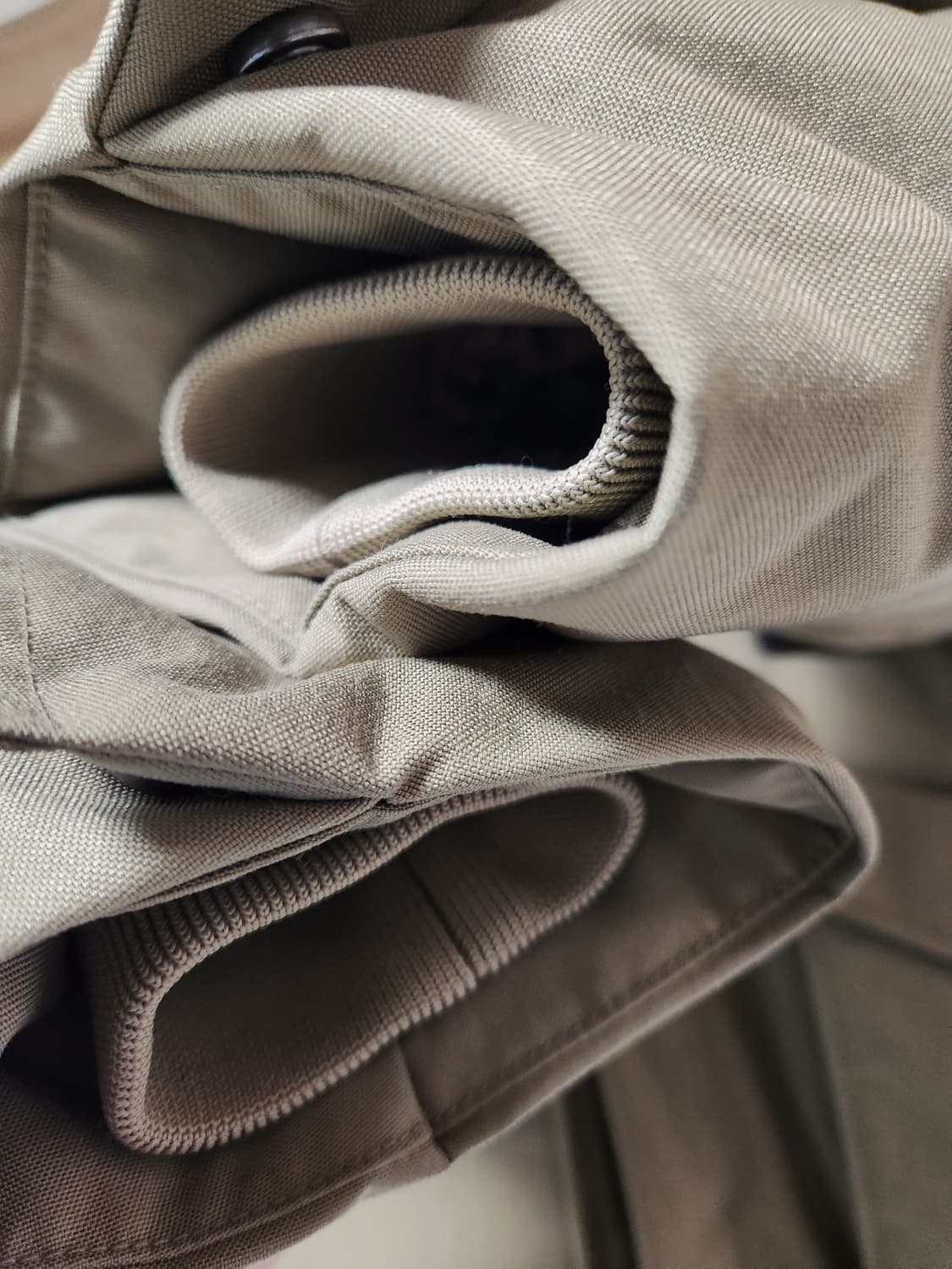 우영미 코듀라 패딩 점퍼 베이지 48 상품이미지3