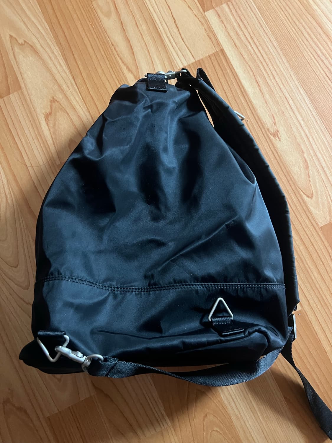 하 아카이브 2웨이 블랙 나일론 더플백 상품이미지3