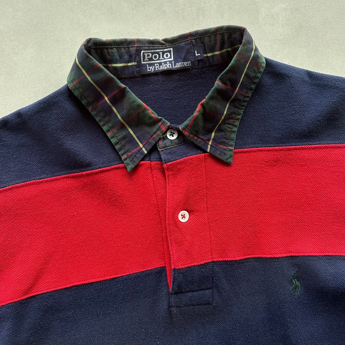 [L]폴로 랄프로렌 90s 스트라이프 럭비 티셔츠 상품이미지7