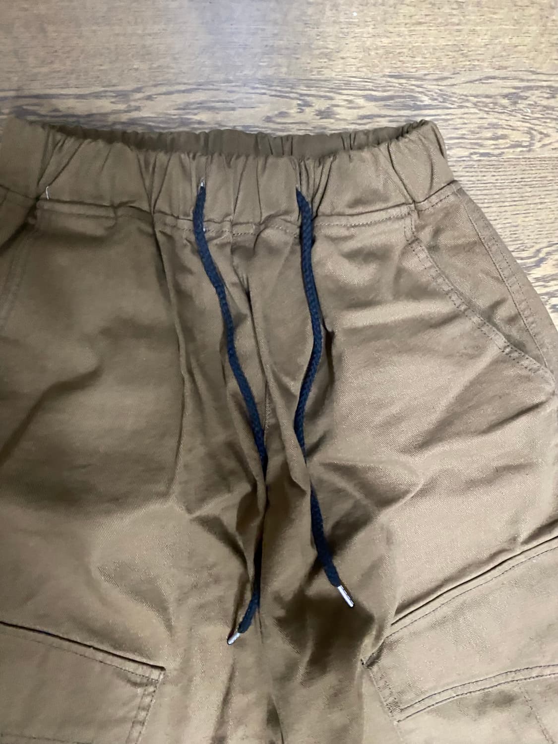 MP 마이피플 카키 브라운 카고 와이드 팬츠  os  상품이미지2