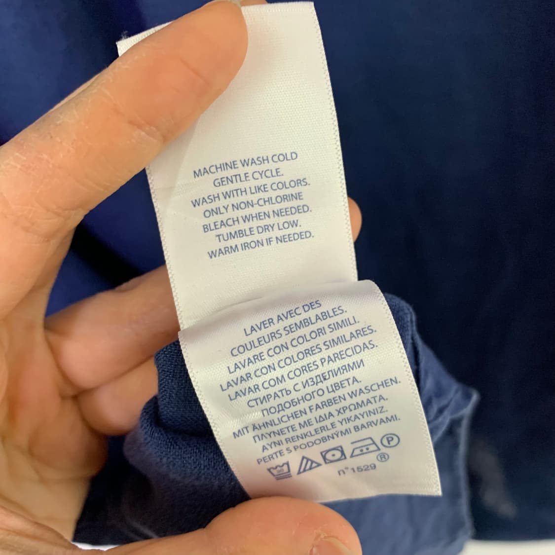 폴로랄프로렌 린넨 스탠다드 로고 셔츠 남성 XL 네이비 상품이미지6