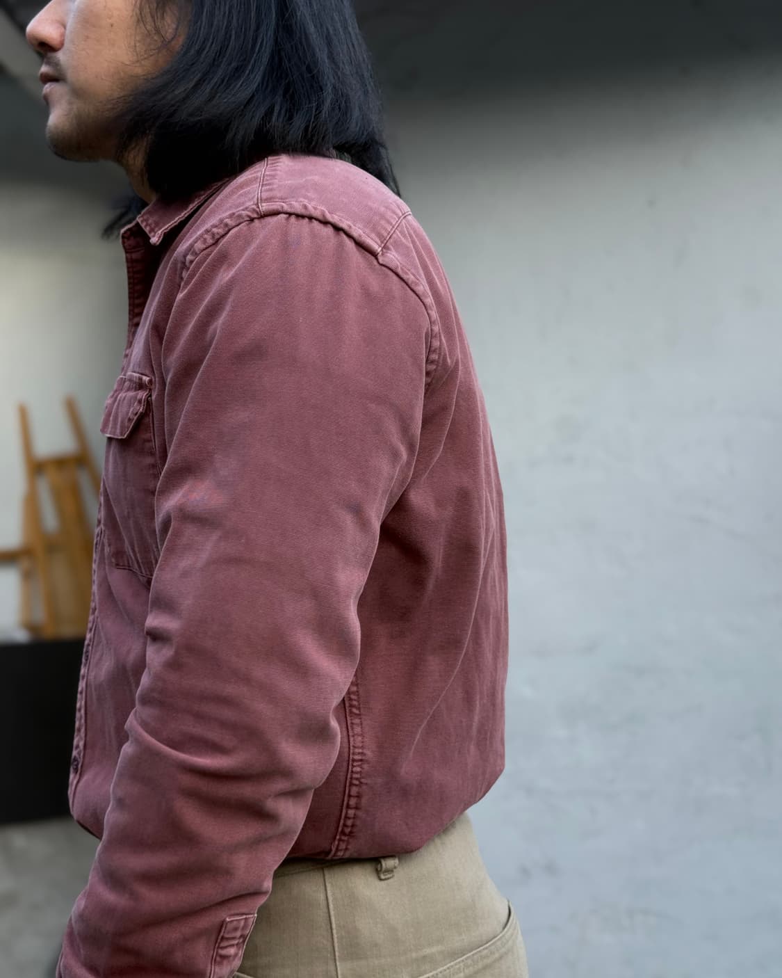 리바이스 가먼트다잉 코튼 셔츠 L 상품이미지8