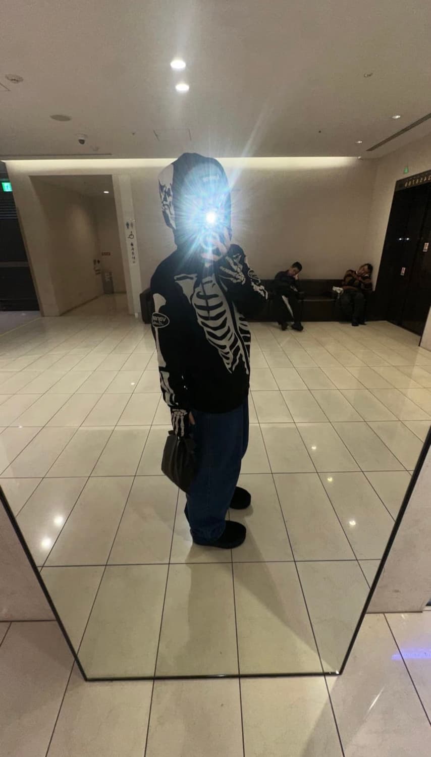 벤슨 본 스켈레톤 넥 워머 후드집업 상품이미지3