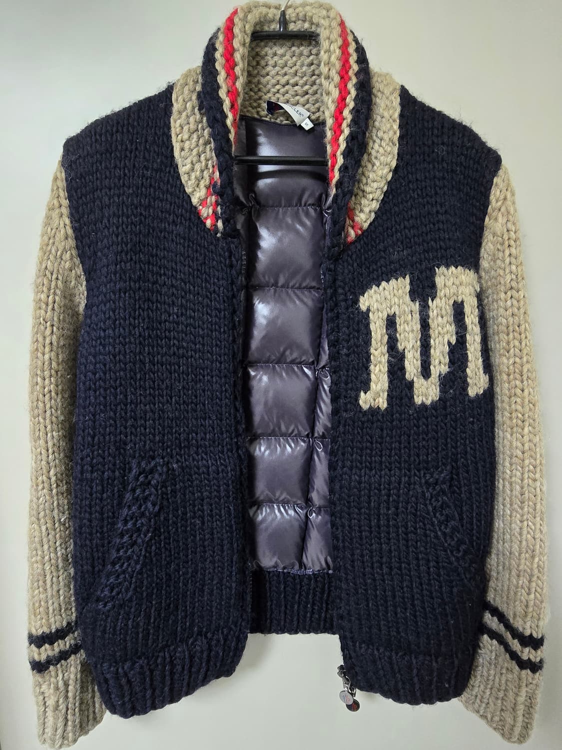 몽클레어 패딩 니트 집업 점퍼  상품이미지2