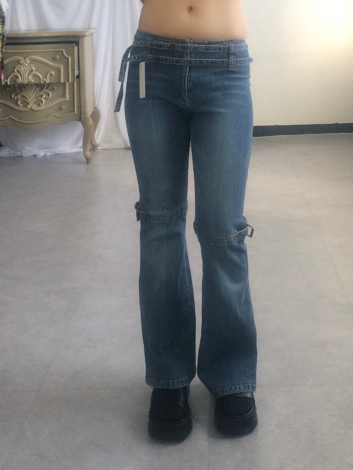 Belted denim pants 상품이미지5