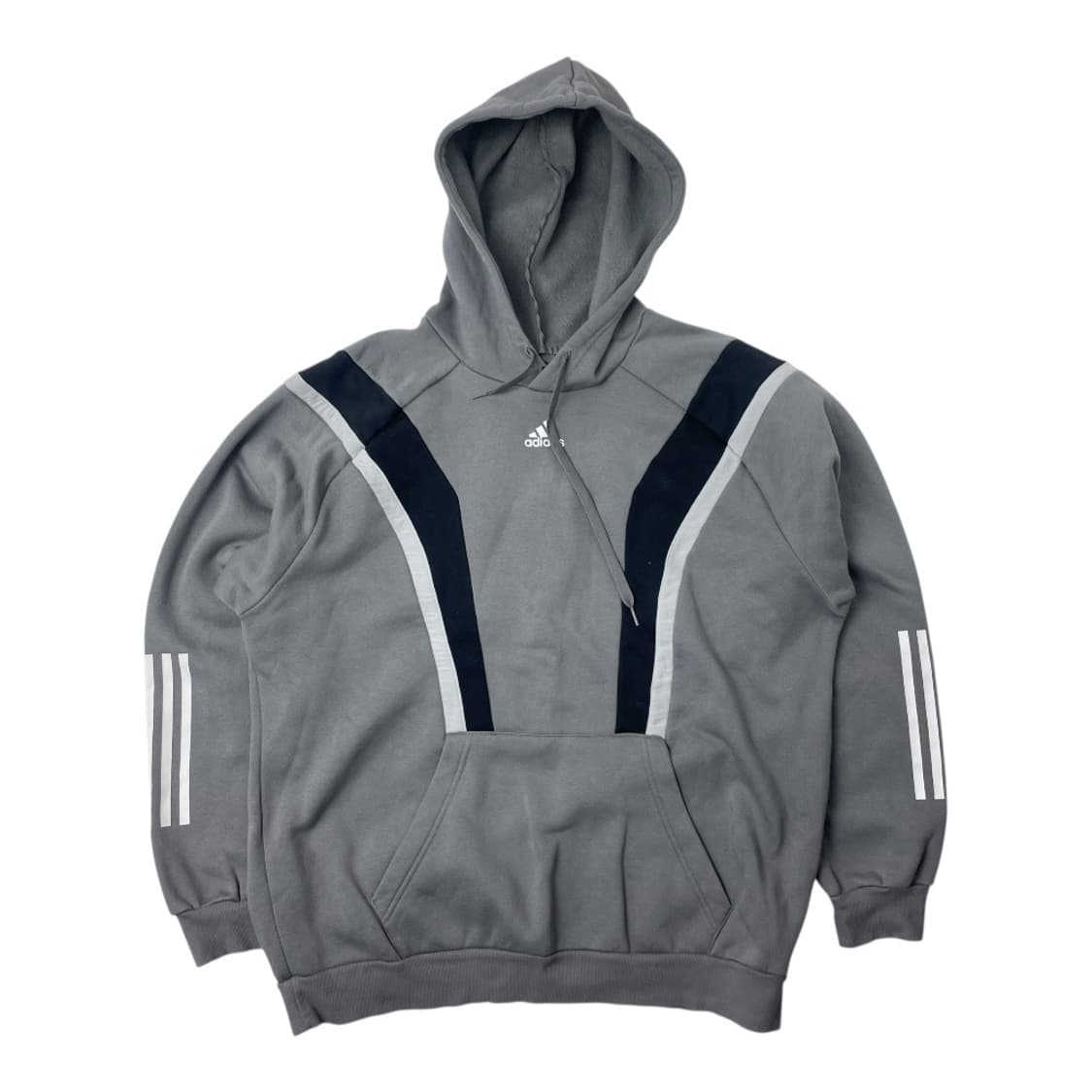 [중고] 아디다스 트레이닝 플리스 회색 후드티 3XL 상품이미지1