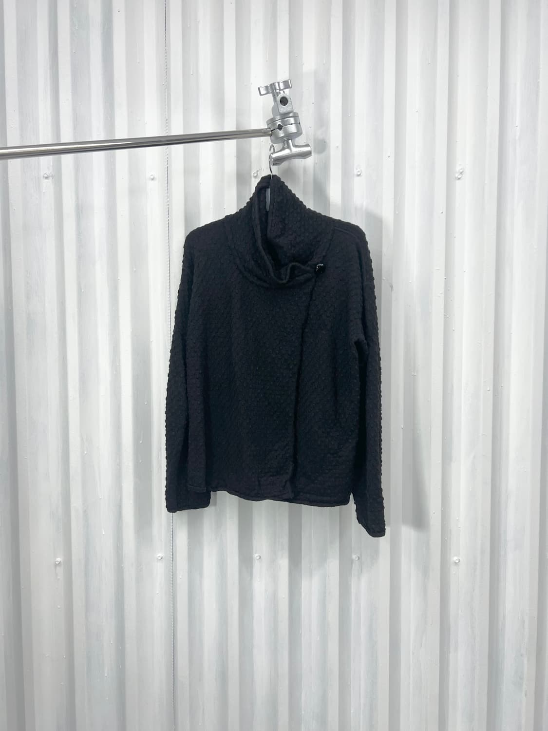 Collezioni 3D dot Draped Wrap Cardigan 상품이미지4