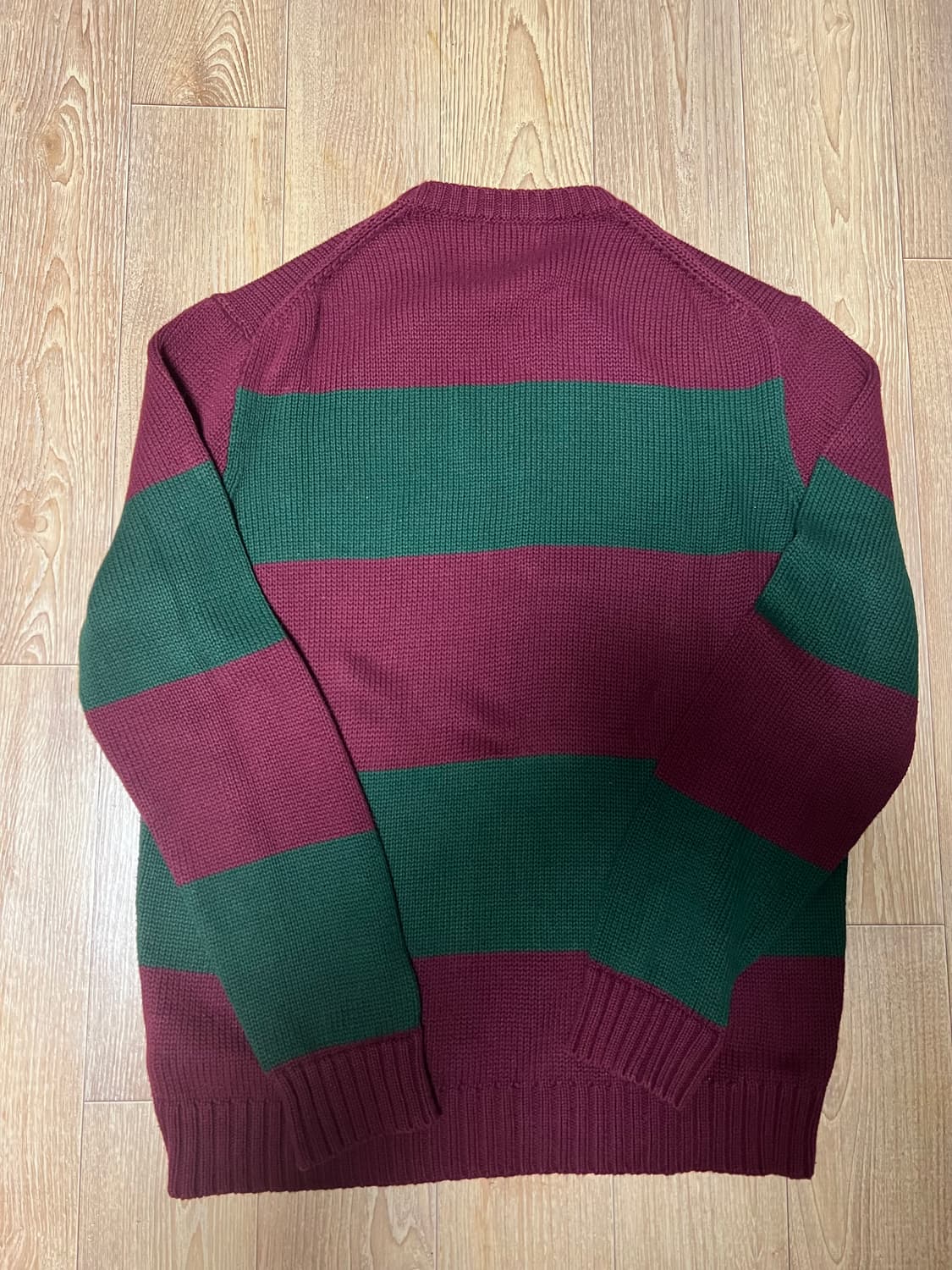 폴로 버건디 니트 L사이즈 상품이미지2