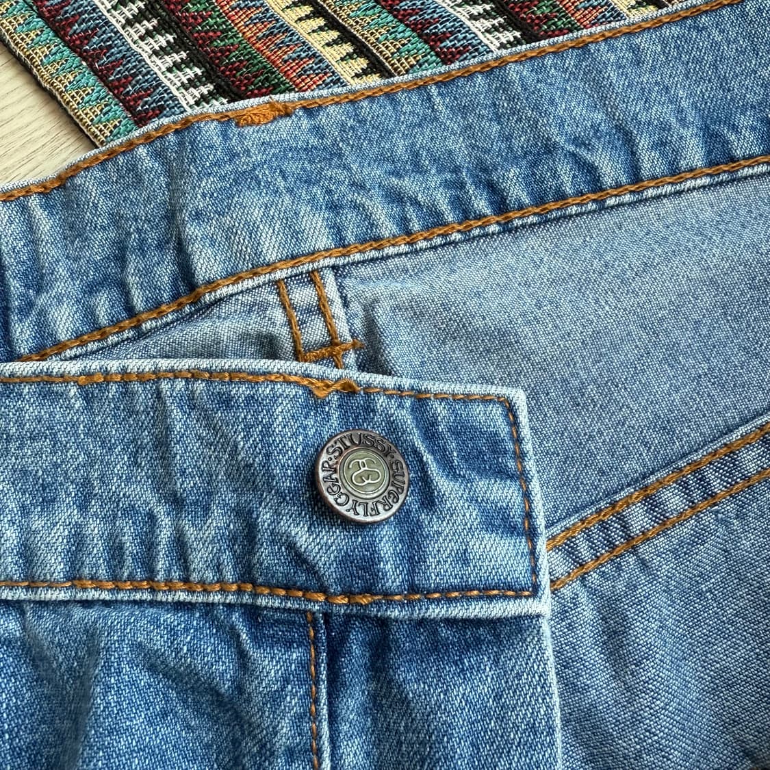 80s 올드 스투시 데님 팬츠 상품이미지4