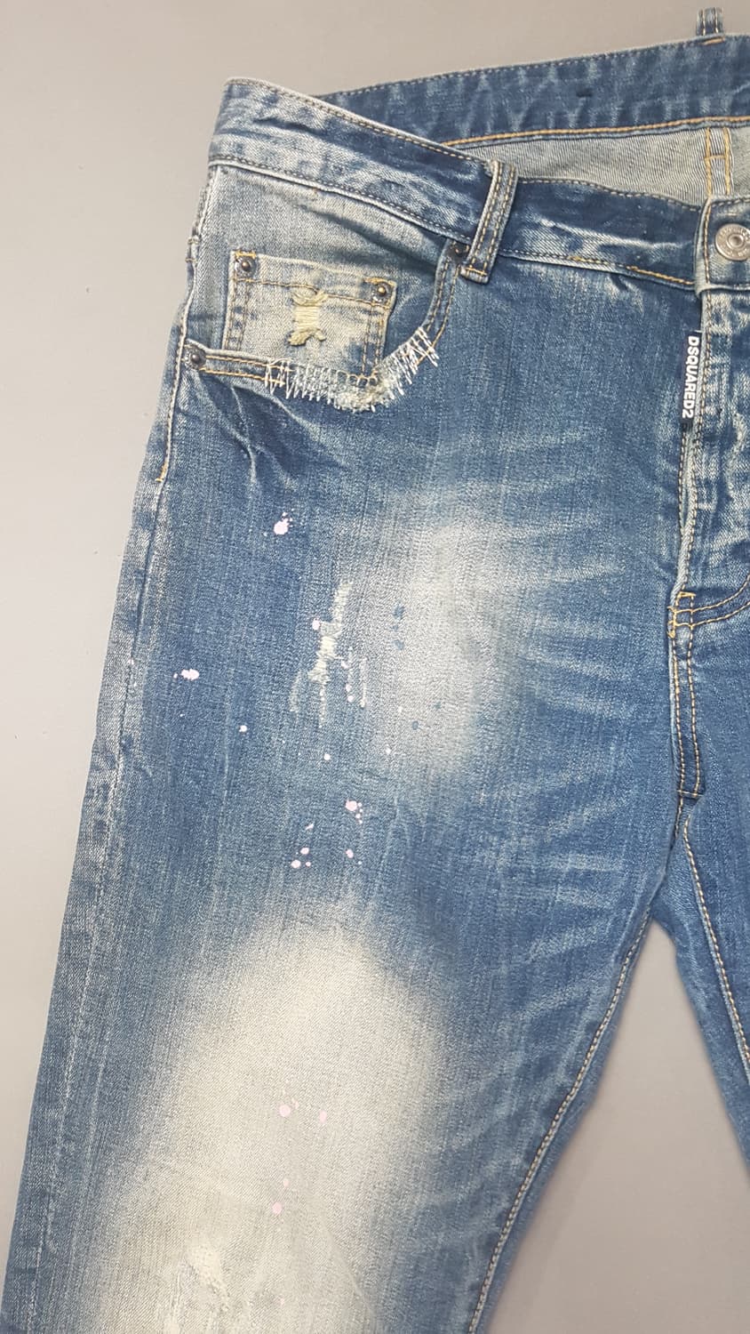 [50] 디스퀘어드2 핑크페인팅 쿨가이진 청바지 34 35 상품이미지2
