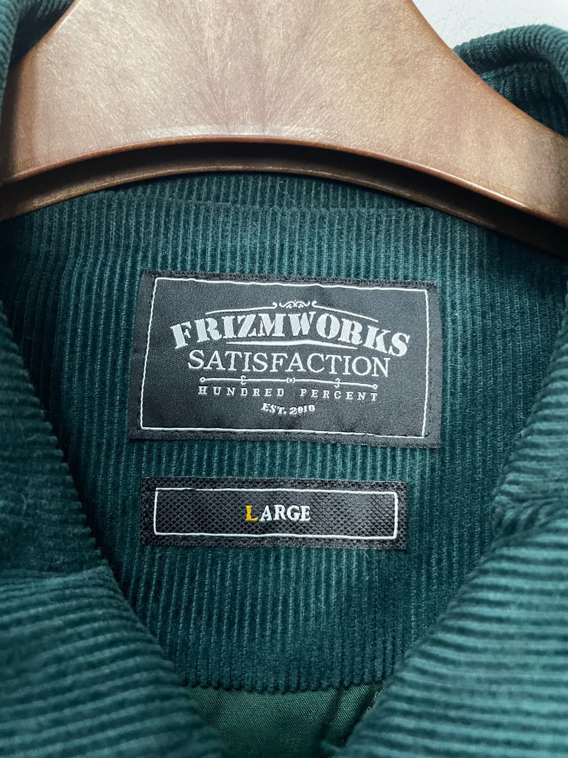 프리즘웍스 코듀로이 다크그린 바시티 자켓 H1533 상품이미지5