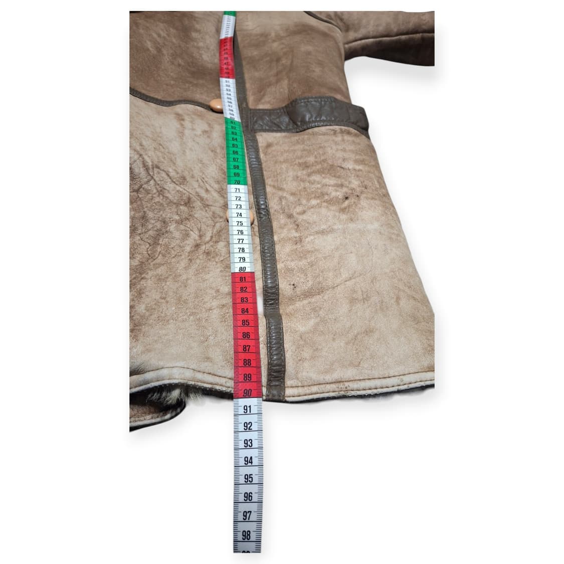 WOODAN 양털 무스탕 리얼레더 퍼 무스탕 빈티지 가죽코트 상품이미지6