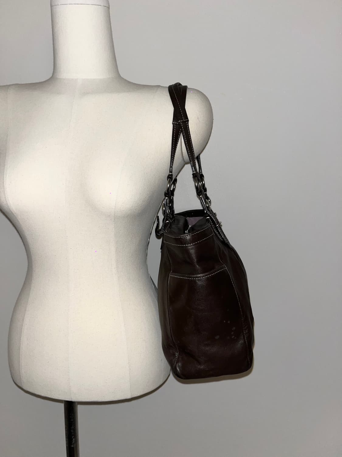 📦Coach Brown leather shoulder bag 상품이미지4