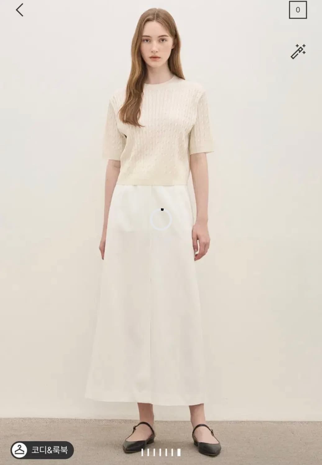 한섬 더캐시미어 실크 니트 탑 상품이미지2