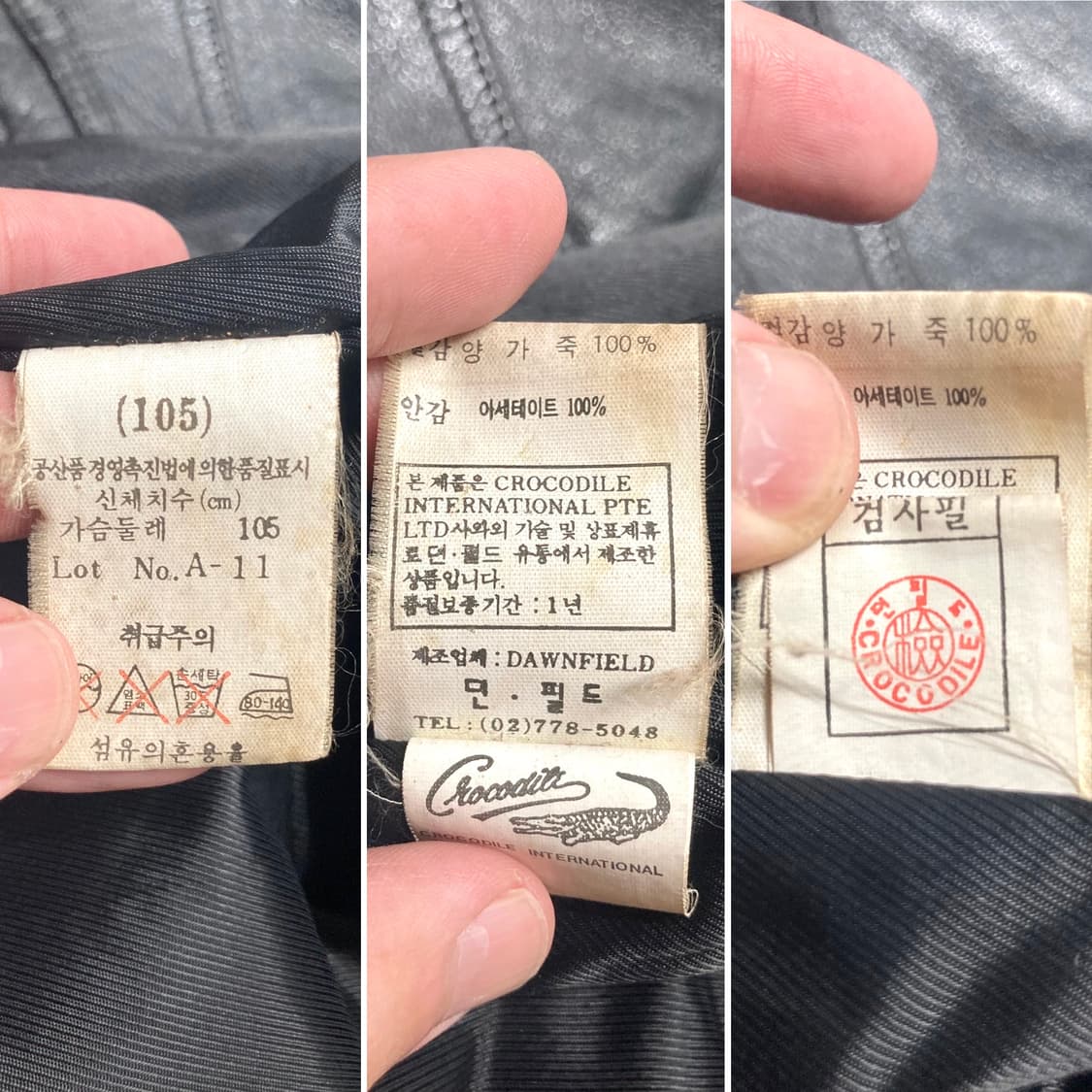 90s 양가죽 A2 레더 봄버 자켓 100-105 상품이미지8