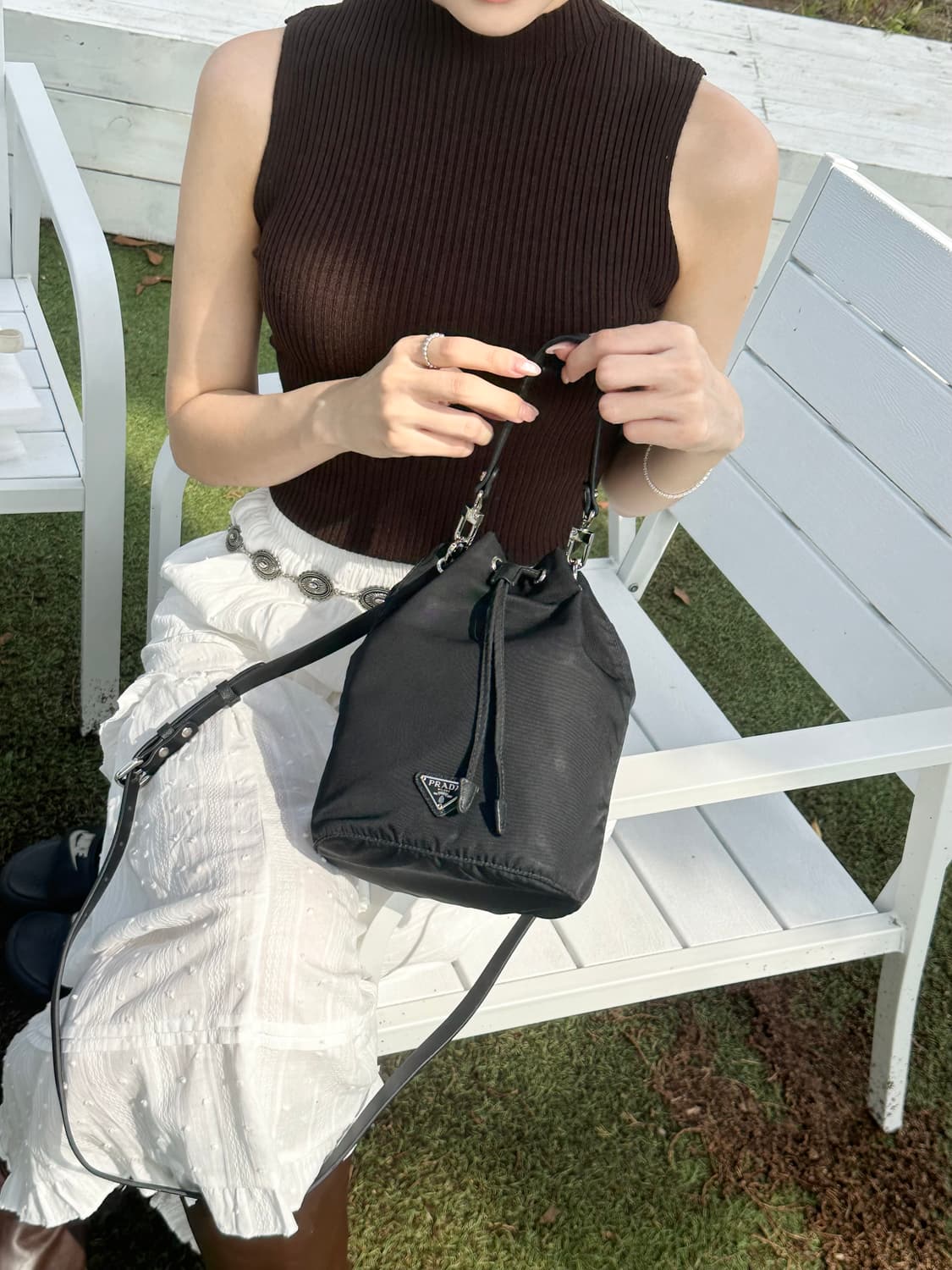 [SA 정품] 프라다 파우치 버킷백 1na369 상품이미지9