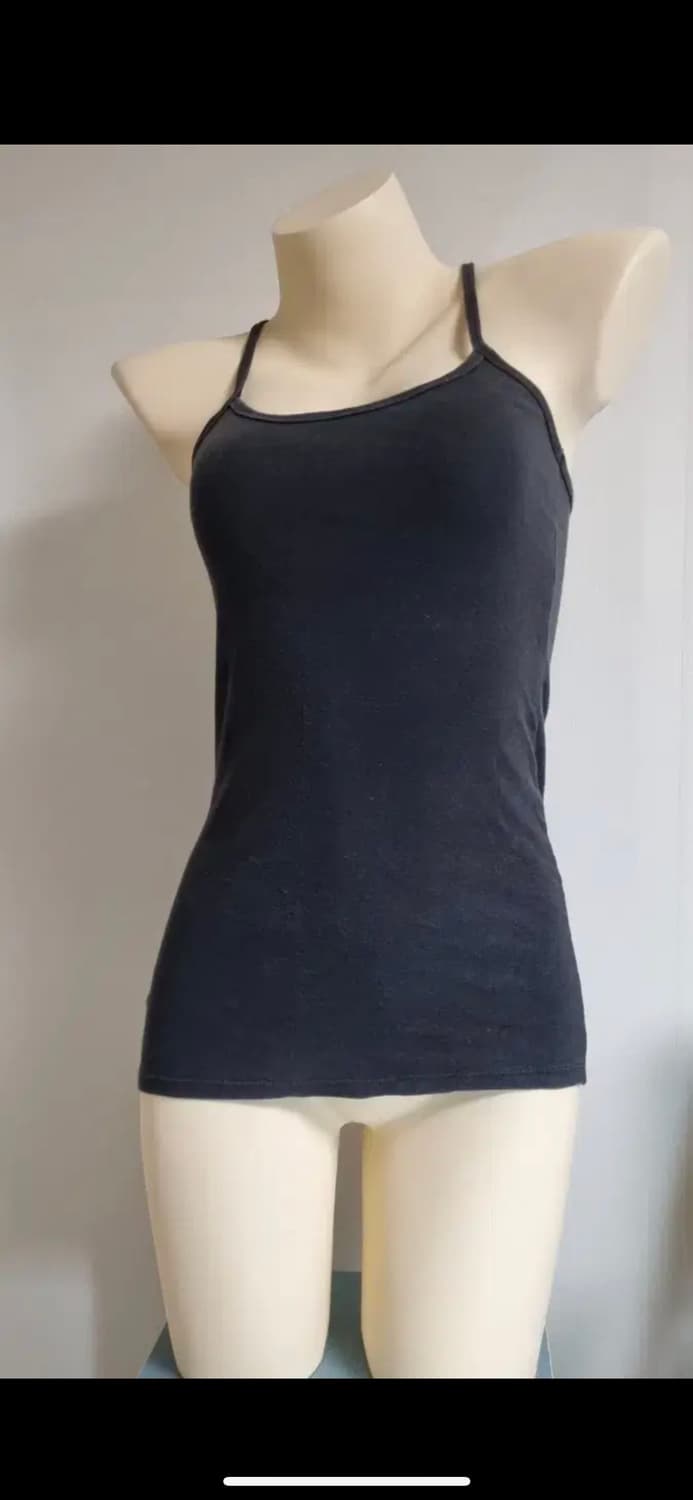 빈티지 슬림핏 나시 블랙 상품이미지1