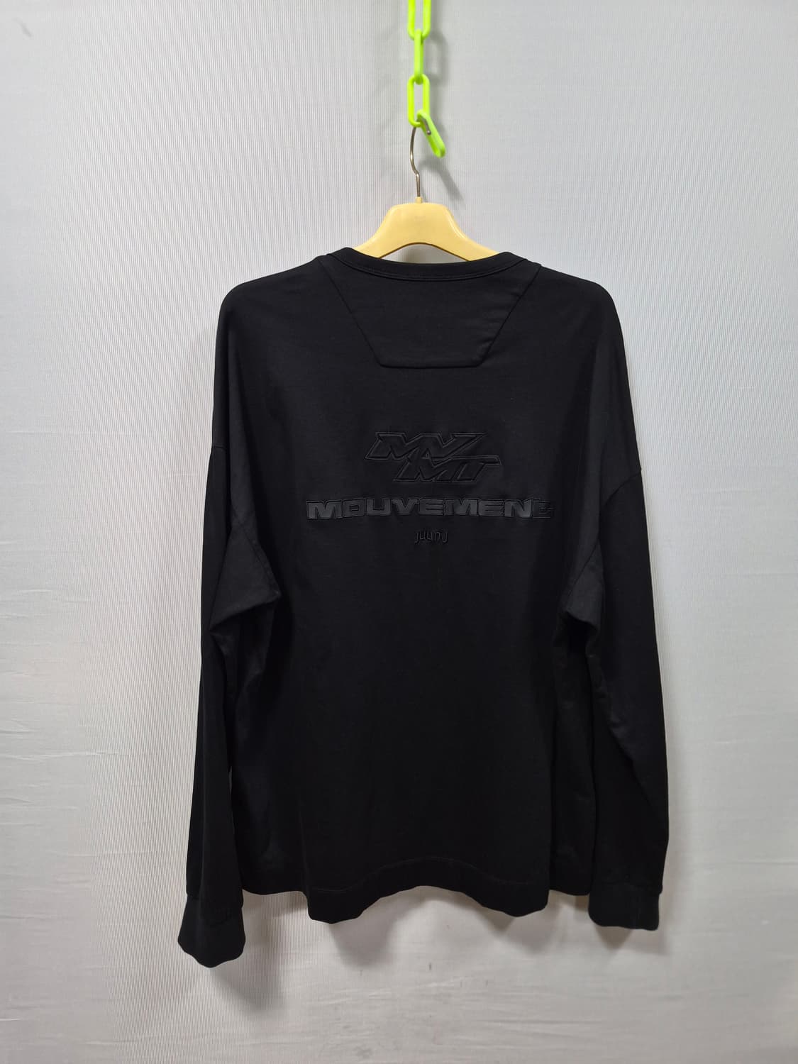 23Y 준지 블랙 라운드넥 긴팔 오버핏 티셔츠 L 상품이미지2